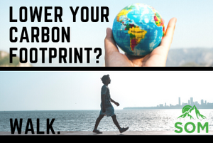Lower your carbon footprint by walking and help the environment