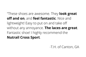 Cross Sport sneakers hold your feet without tying them down for comfort and lightweight flexibility.
